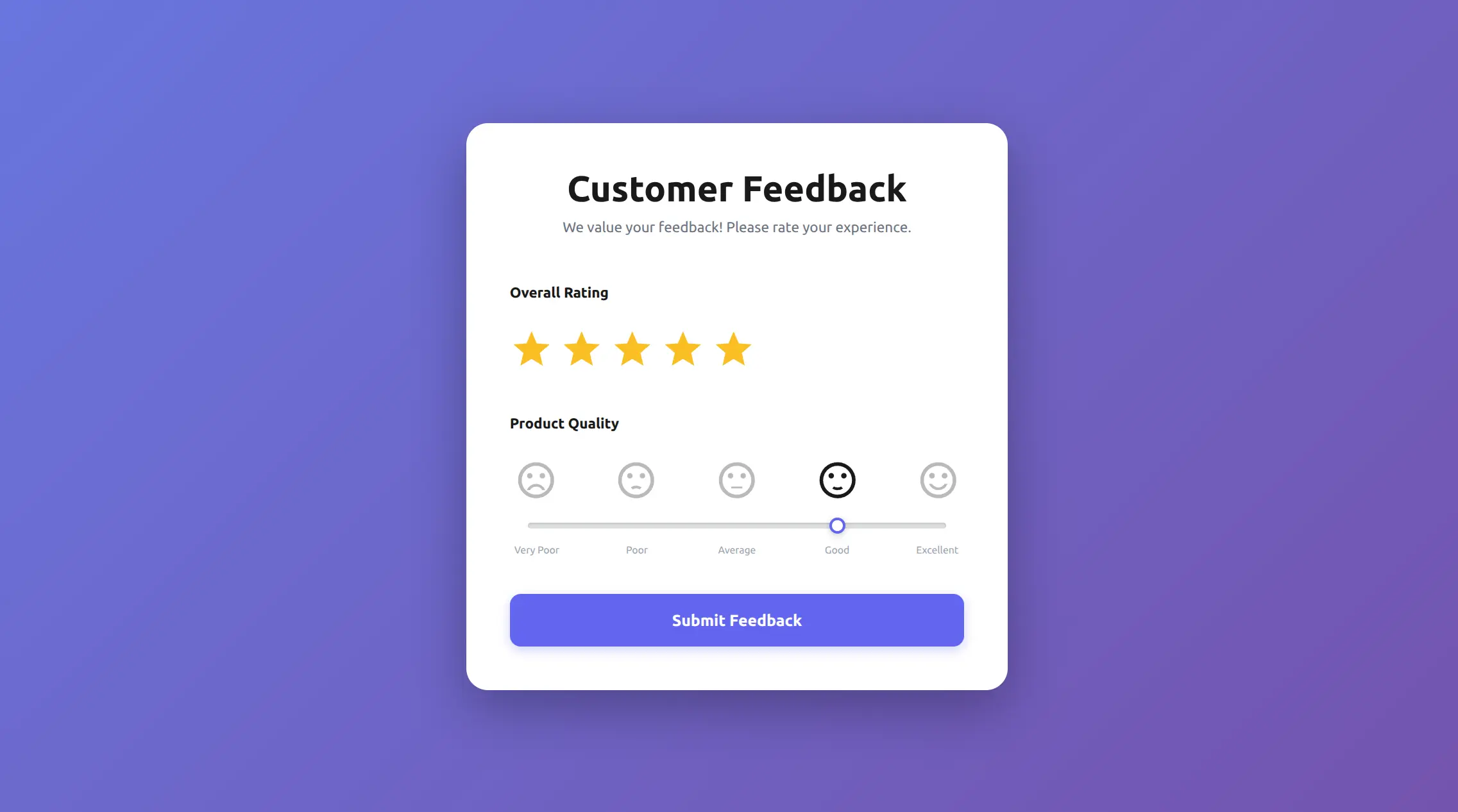 Customer Feedback