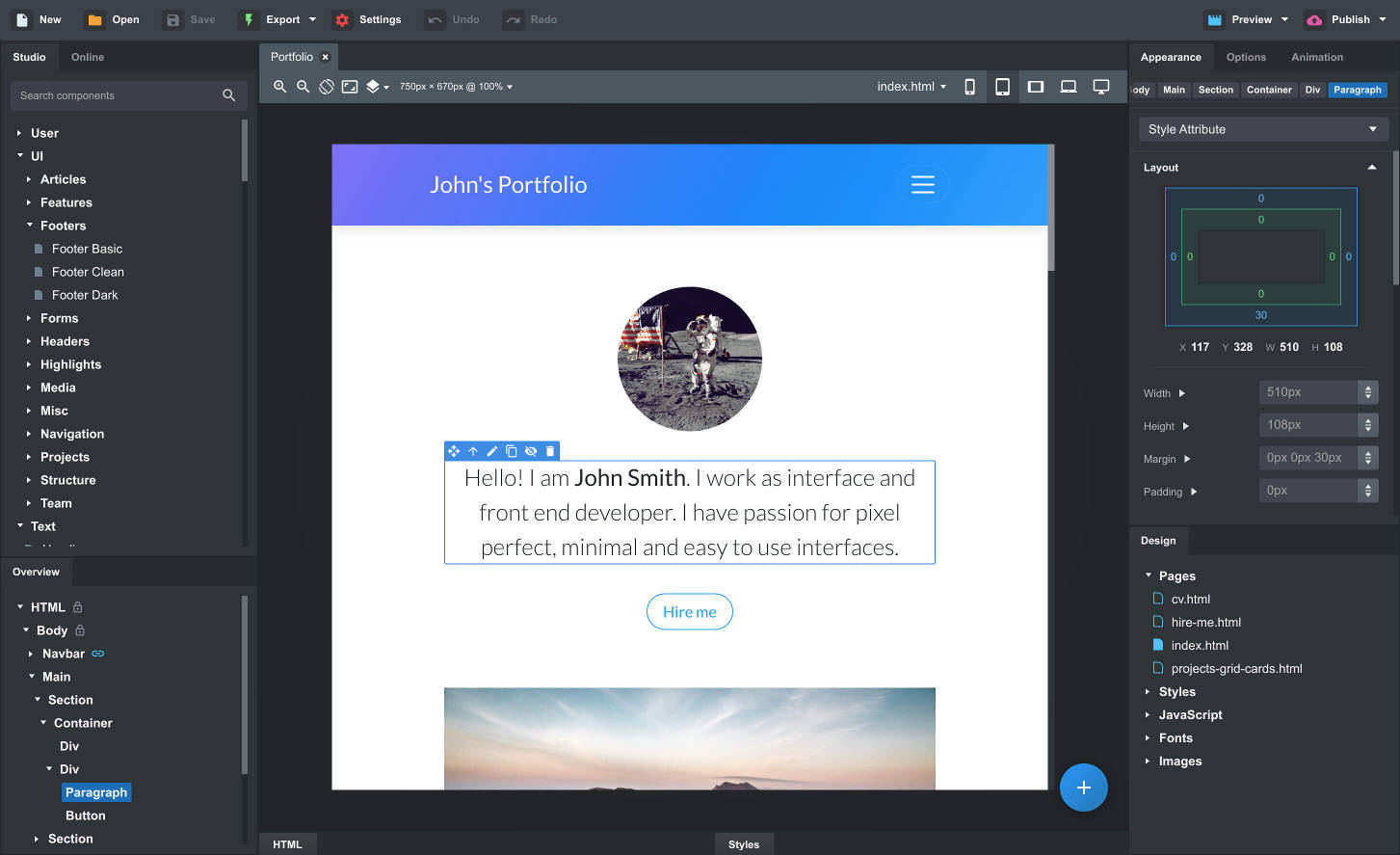 bootstrap studio templates free