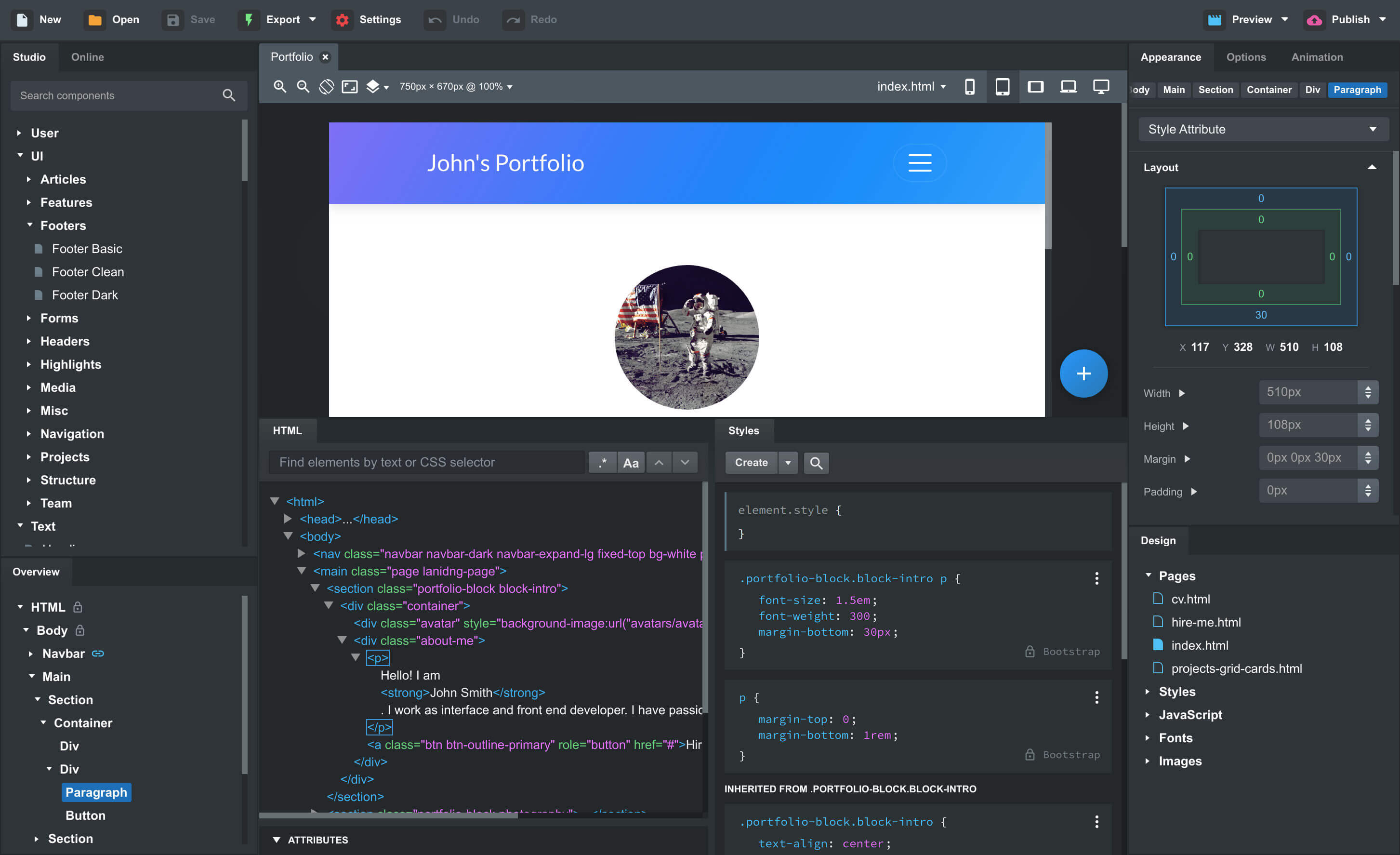 How To Use Bootstrap Studio On A Template Dawson Movervicands