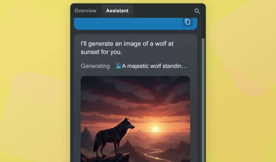 Generate images from the app