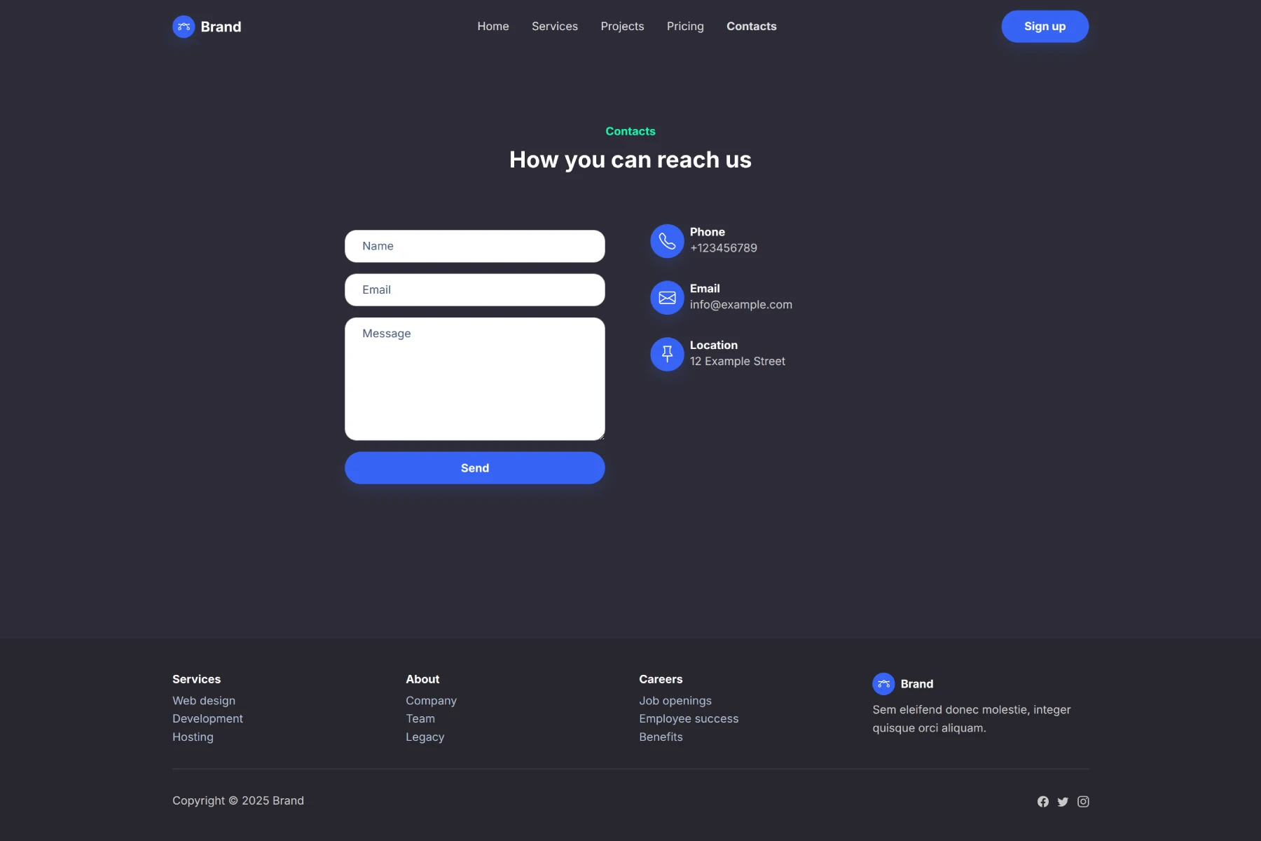 Contact Page