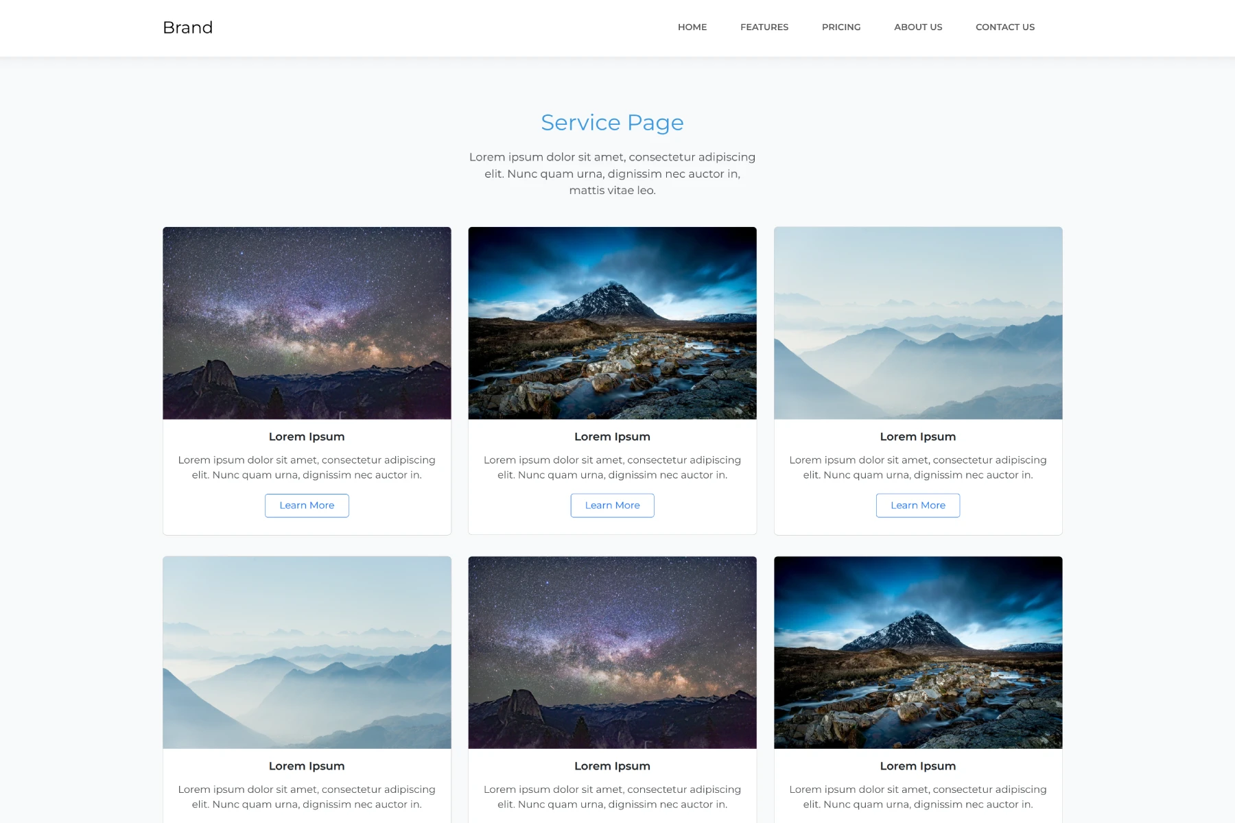 Service Page