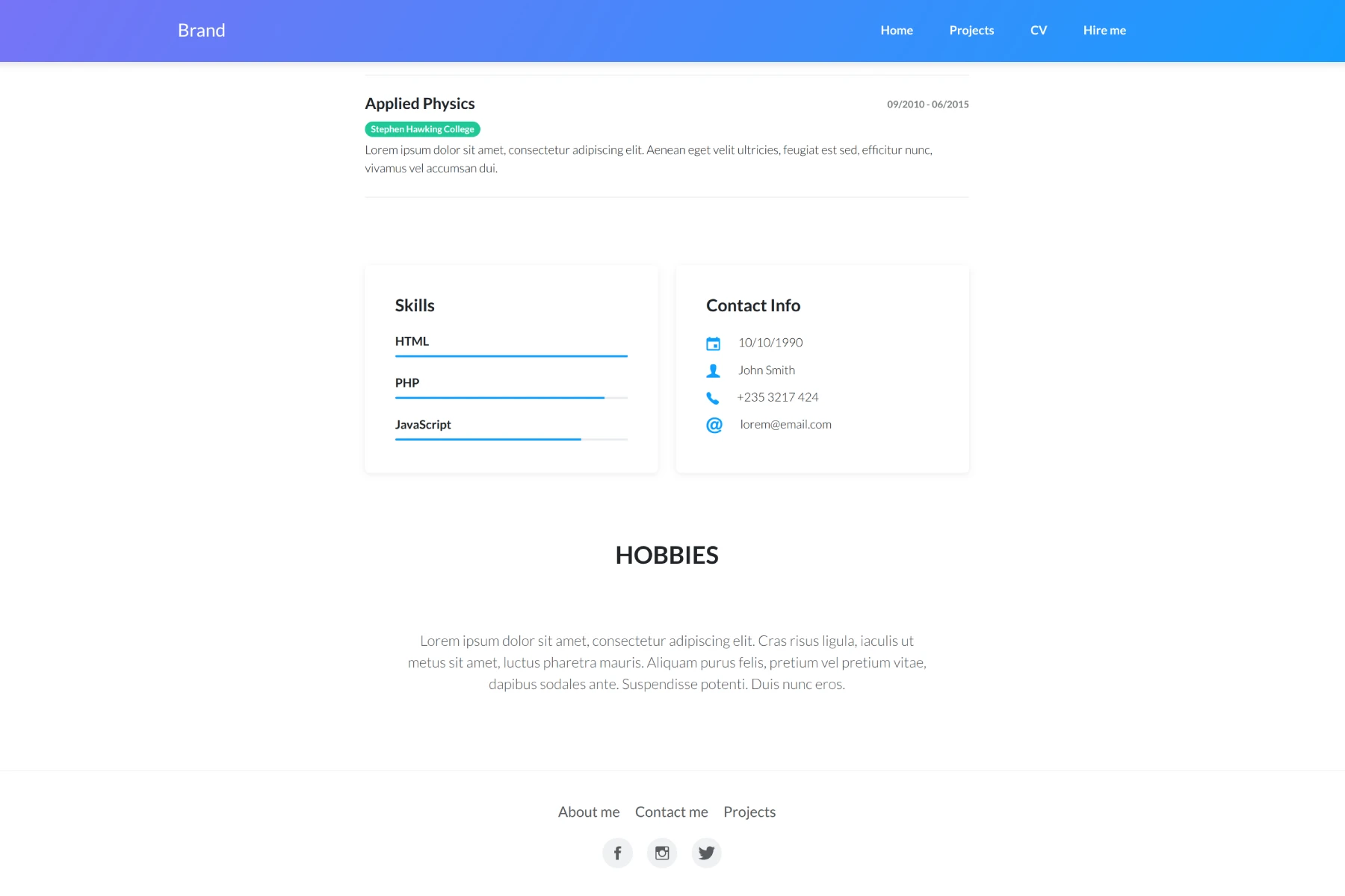 Skills Section