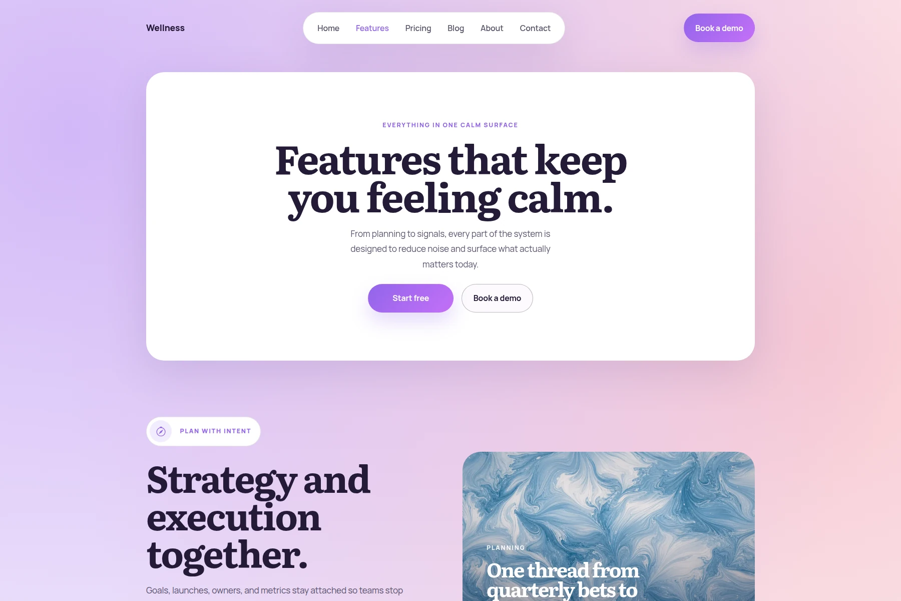 Wellness - Bootstrap Studio Template