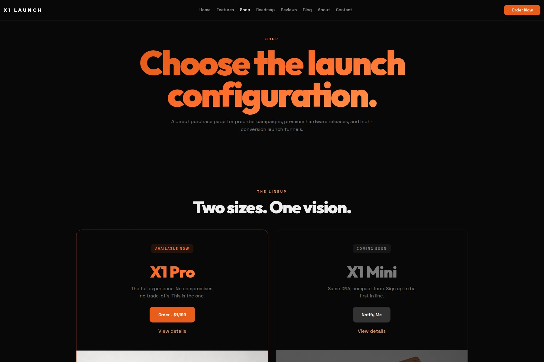 X1 Launch - Bootstrap Studio Template