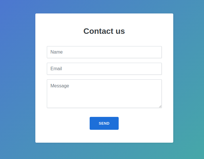 Contact form bootstrap
