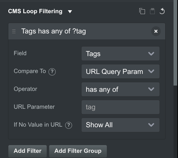 CMS Loop Filter