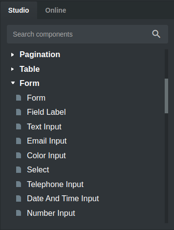 Component Panel