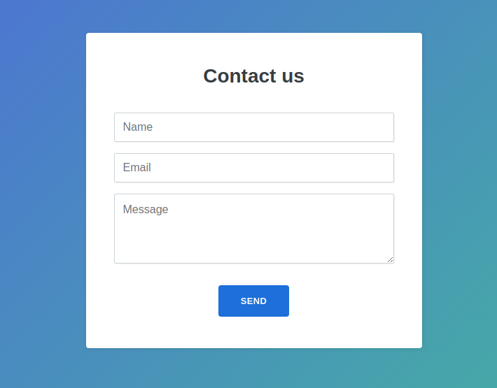 Contact Form - Nicepage Documentation