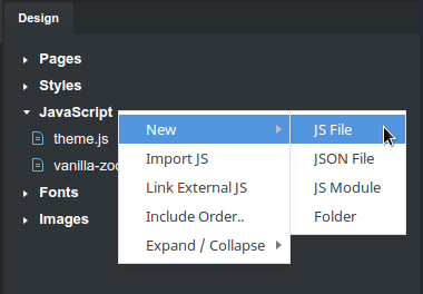 Create JS File