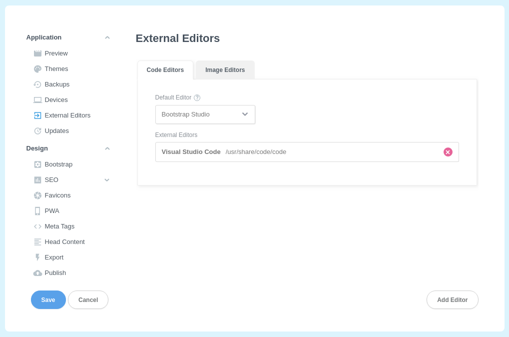 External Editors