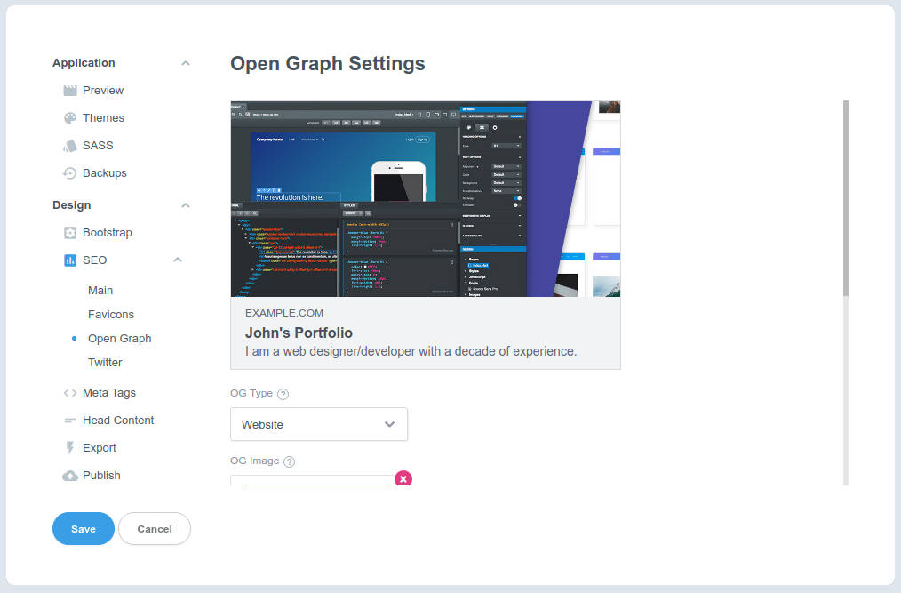 Размер картинки для open graph