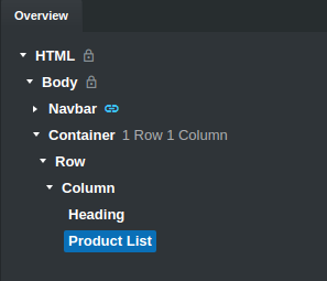 Product List Page Structure