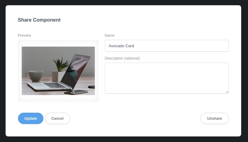 Share Component Online